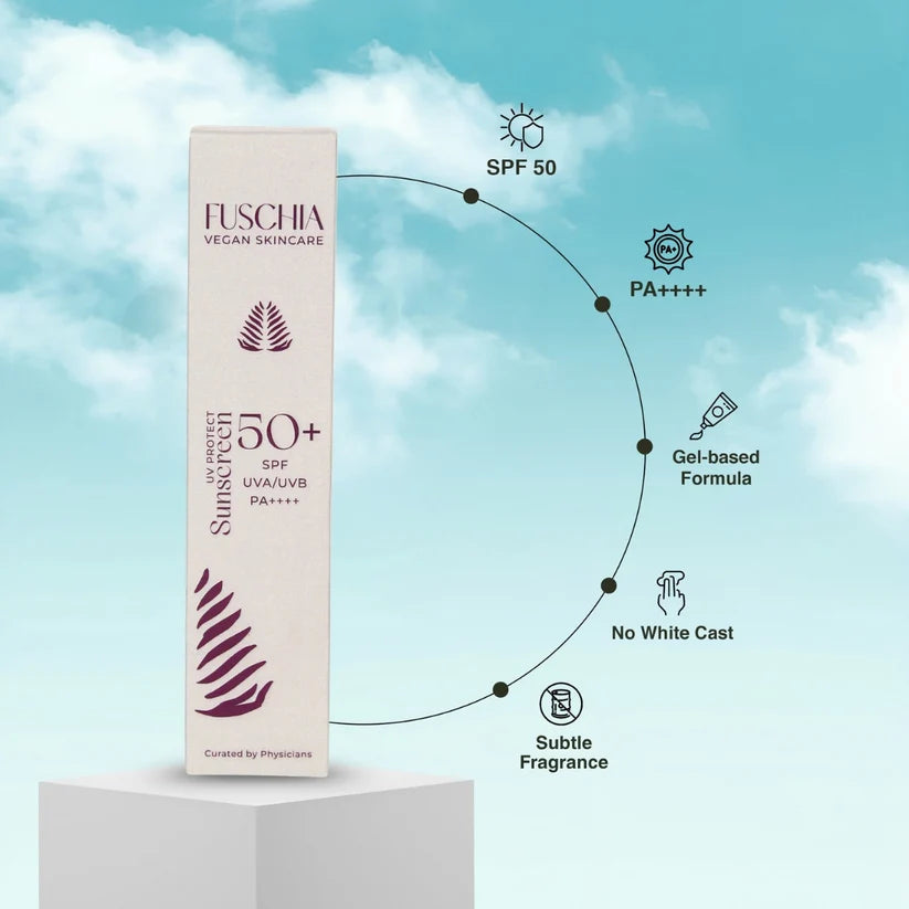 Fuschia Vegan UV Protect Sunscreen SPF 50+