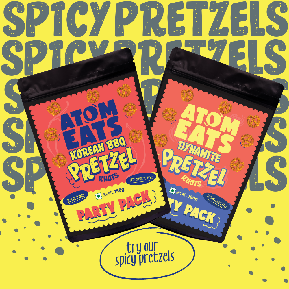 Atom Eats Dynamite Pretzels Party Pack | 150g Pack by Atom Eats