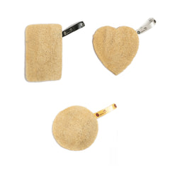 Organic B  Sundried Natural Loofah | 3 Shape| Round + Heart + Rectangle