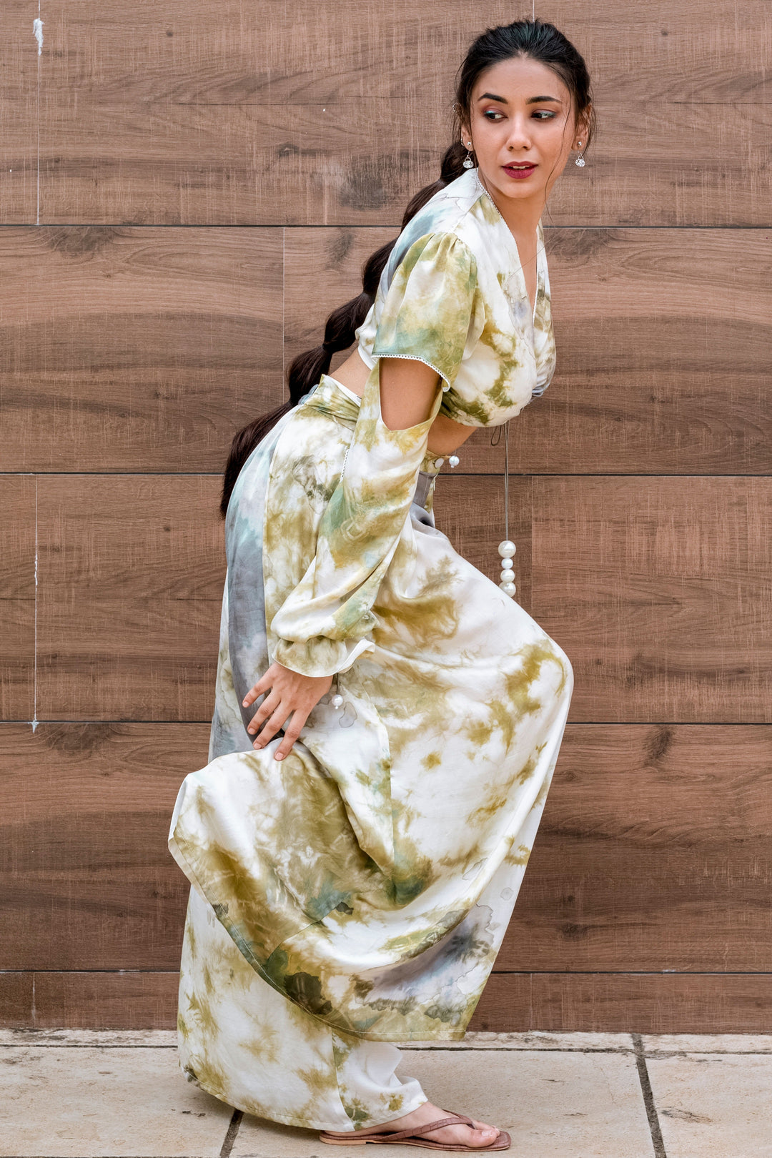 ITIDOR Jean Jade Pleated Pants