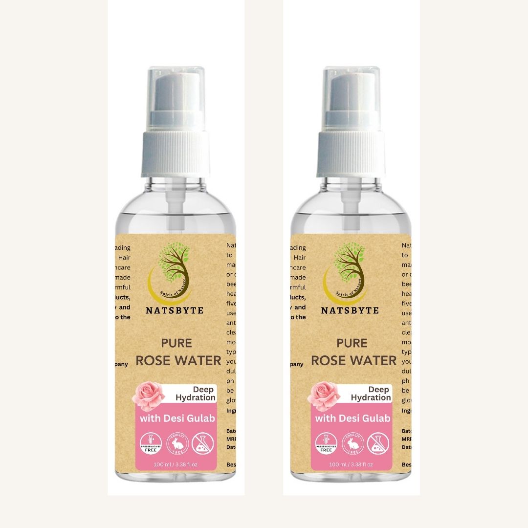 Natsbyte 100% Pure & Natural Rose Water - 100 ml