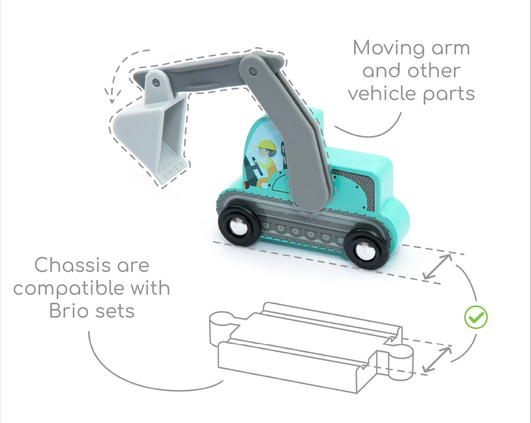Wudly - Construction Site Vehicles Carrier Set