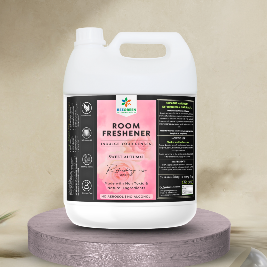 BeeGreen –Sweet Autumn Room Freshener –, Plant-Based, Eco-Friendly & Biodegradable, Natural Floral Fragrance, Long-Lasting Freshness, Safe for Kids, Pets, Home & Office