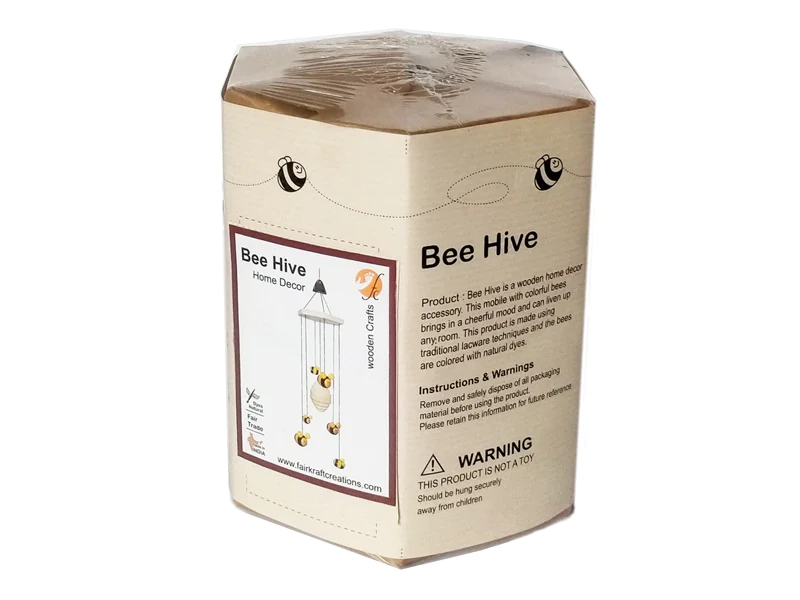 Fairkraft Creations Bee Hive dangler decor | Wooden Home decor