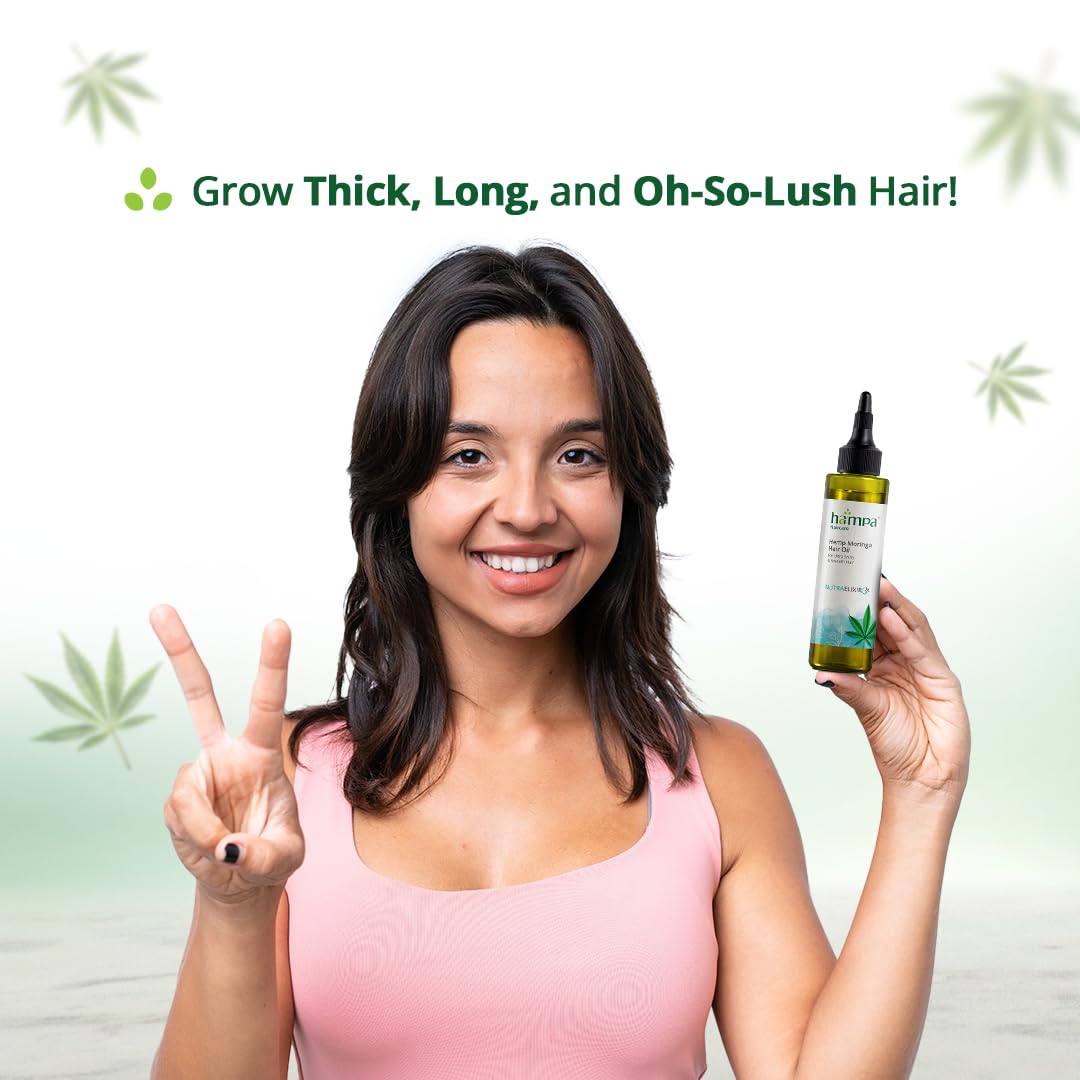 Ayurvedic Hair Repair Oil - Hemp & Moringa Formula