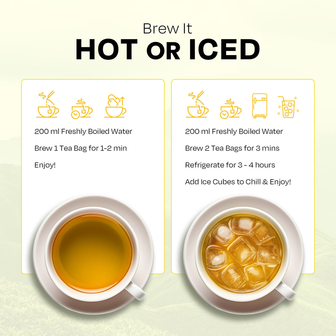 Auric Desi Kahwa Green Tea | 8 Real Ayurvedic Herbs & Rock Salt | 100% Natural, Non-GMO | Immunity Booster | Improves Digestion | Individually Wrapped 36 Tea Bags