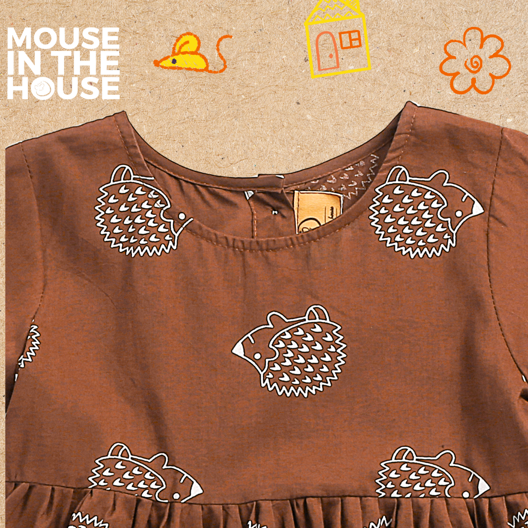 Mouse In The House A Spiky Porcupine - Cotton Dress