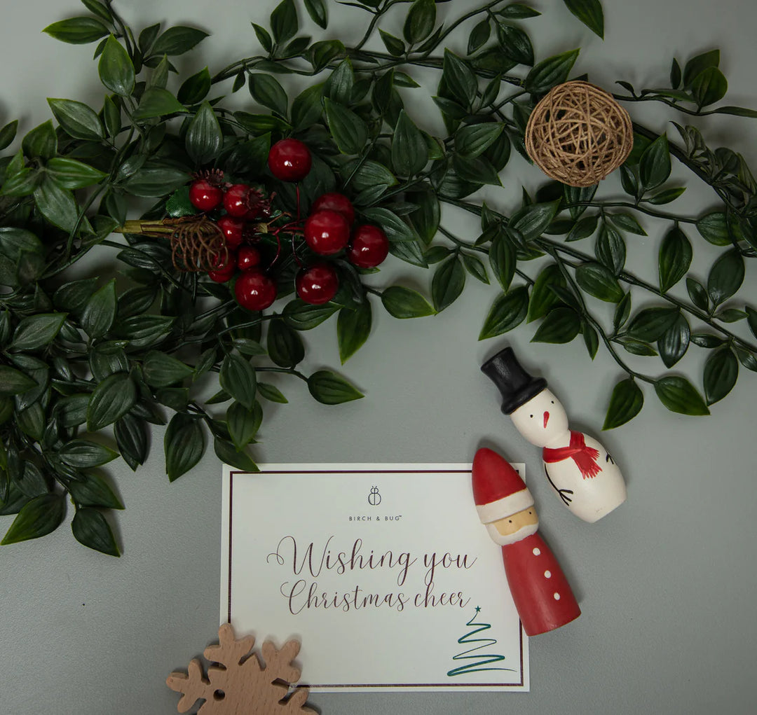 BIRCH & BUG Santa & Snowman Set