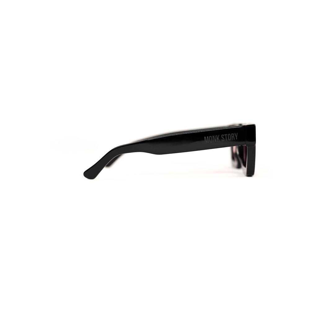 Monkstory MonkStory Runway Acetate Unisex Sunglasses - Full Black