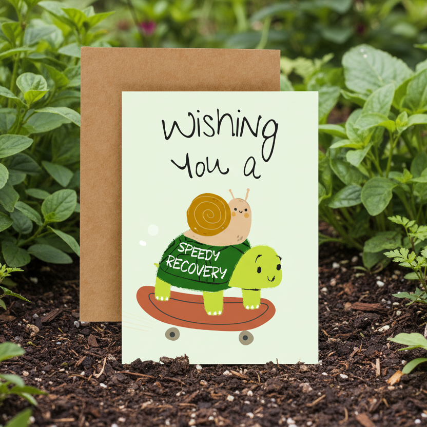 Wish You a Speedy Recovery Plantable Greeting Card