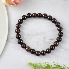 Bamboology trends Natural Red Garnet Certified Gemstone Bracelet – For Prosperity, Emotional Healing, Heart Chakra & Positive Growth