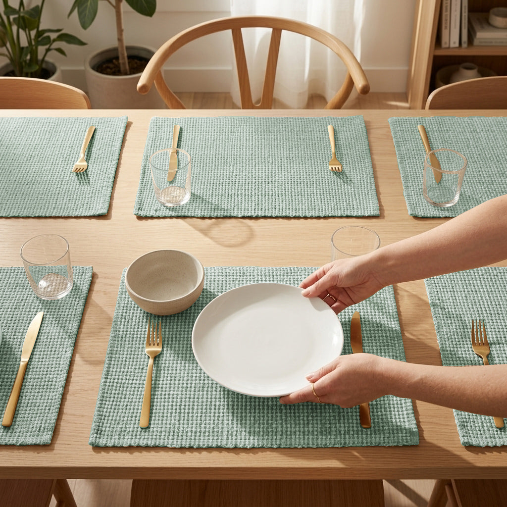 Cotton Woven Placemats Set of 6