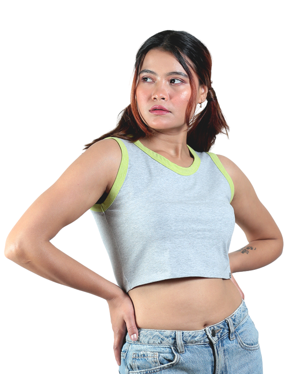 Neon-Gen Basic Organic Cotton Crop Top
