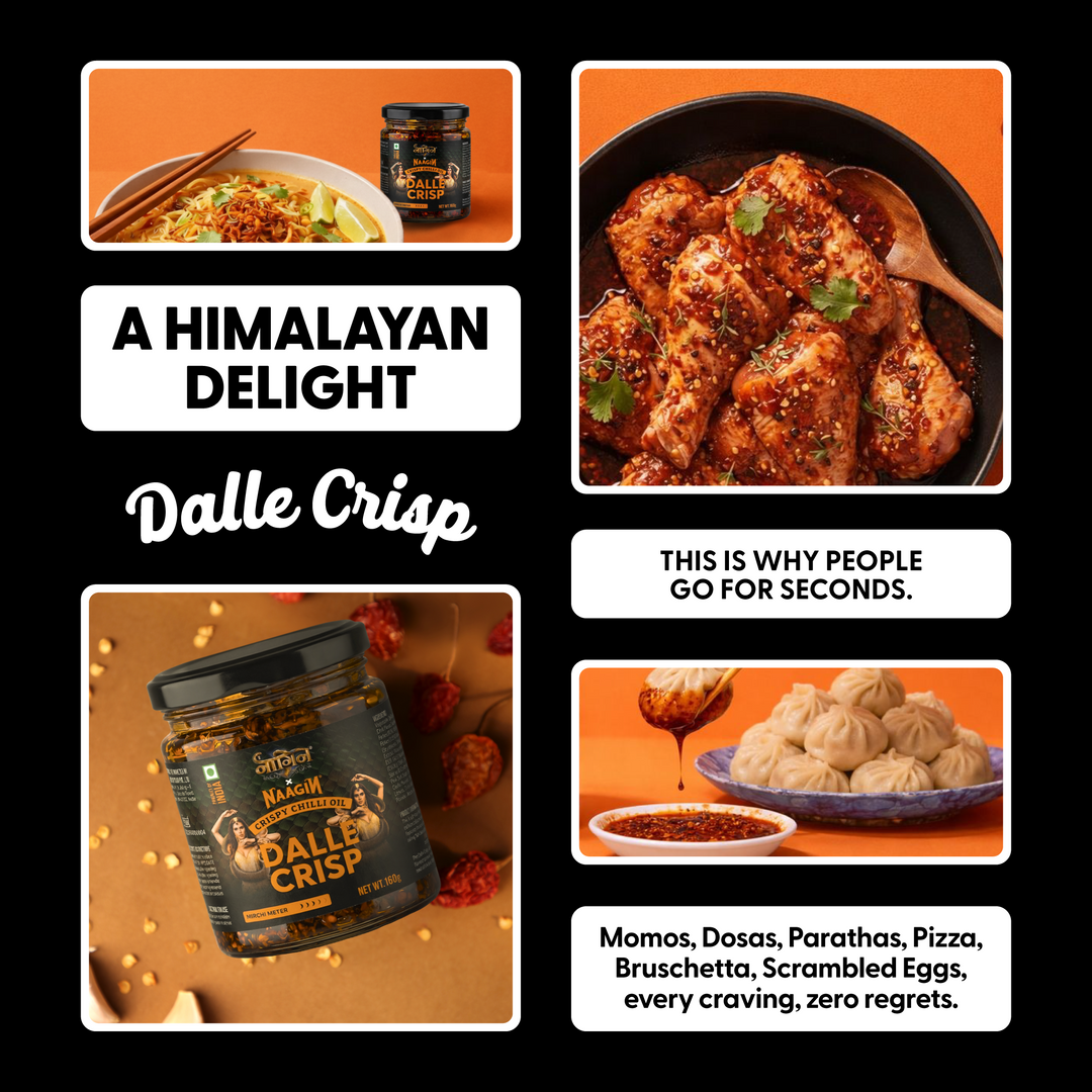 NaaginxNaagin Dalle Crisp Chilli Oil - Crunchy, Spicy Indian Sichuan pepper