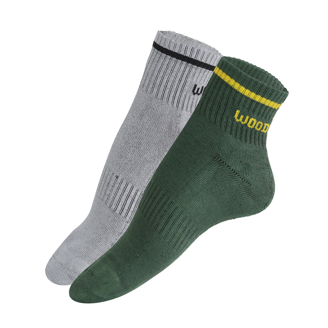 Woodwose Organic Clothing Bamboo Ankle Socks Pack of 2 (Unisex)