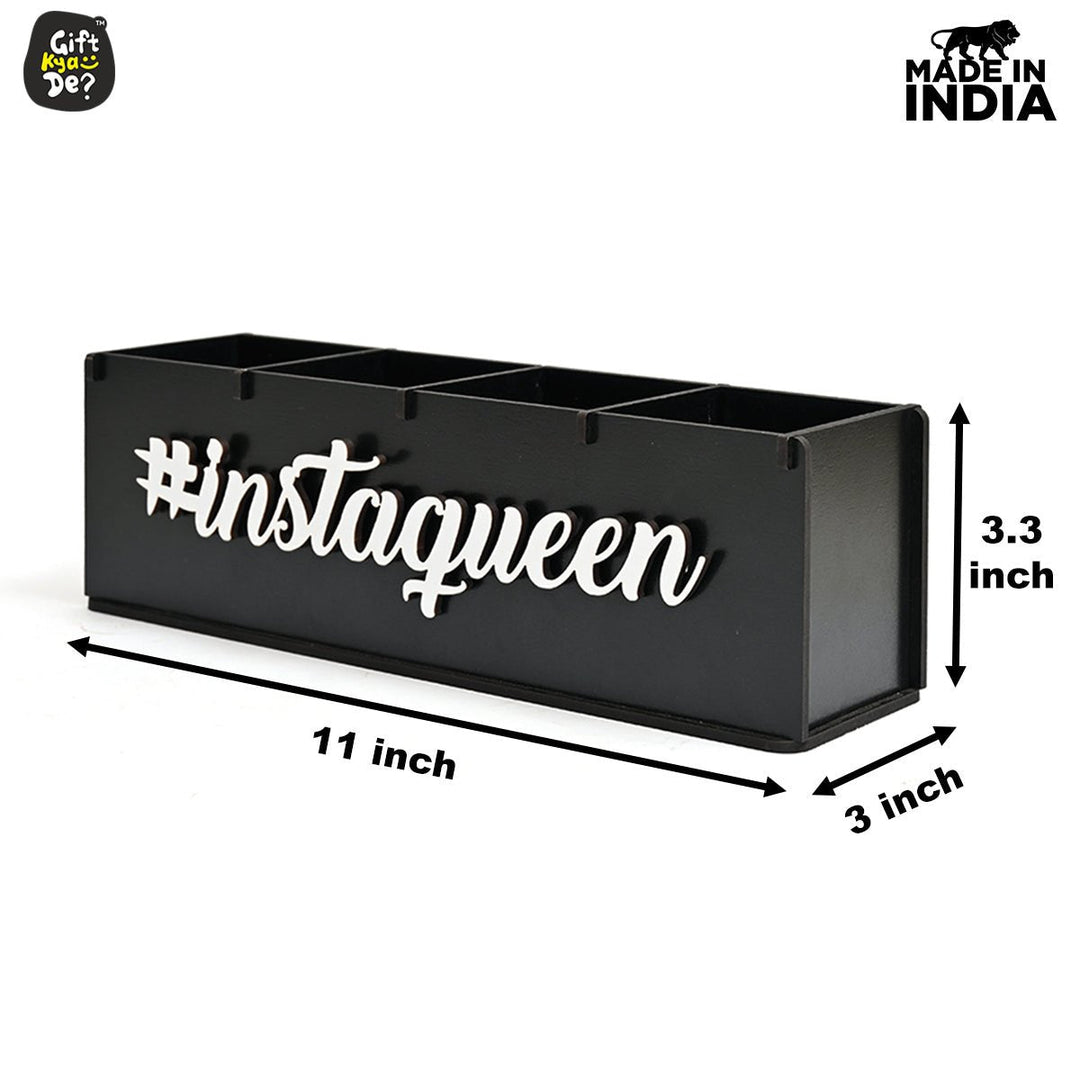 Gift Kya De Makeup Box Organizer For Girls | 4 Compartment Makeup Storage Box | Unique Gifts For Girls | Cosmetic Organizer