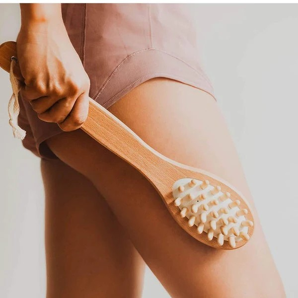 Bath Brush 2 In 1 with Free Loofah | Body Brush with Handle
