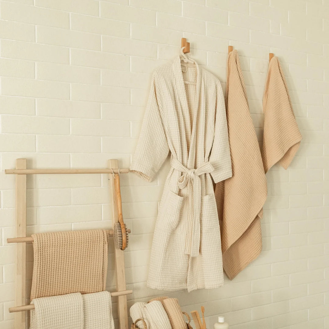 Akiiko Pique Waffle Bathrobe