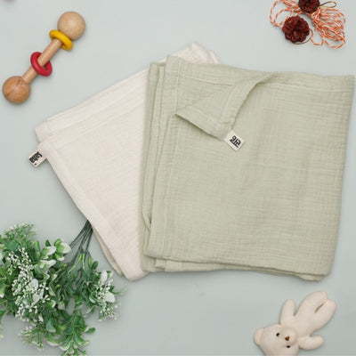 Sleepy Sprout Nest: Unisex Baby Swaddle (Set of 2)