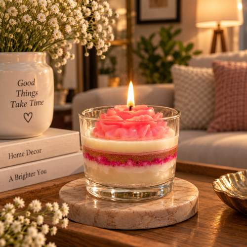 Rose de Verre – Pink Rose Gel Wax Candle