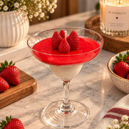 Erdbeer Freude – Strawberry Bowl Candle