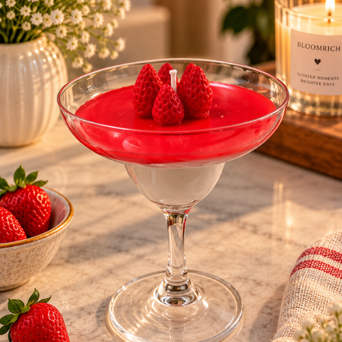 Erdbeer Freude – Strawberry Bowl Candle