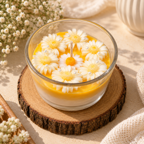 Éclat Marguerite – Daisy Floral Soy Wax Candle