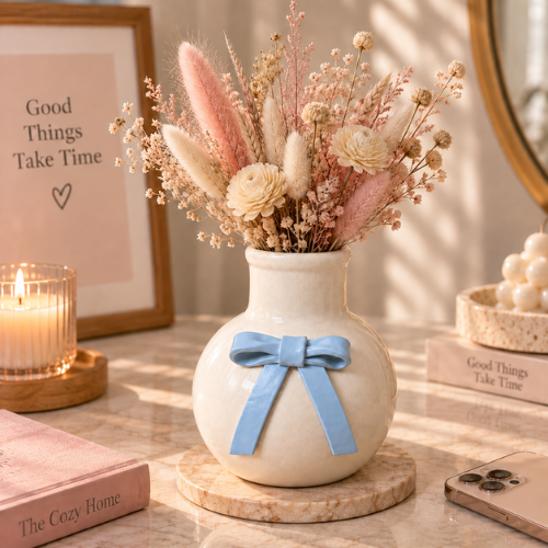 Lumiere Bleu – Ceramic Decorative Vase