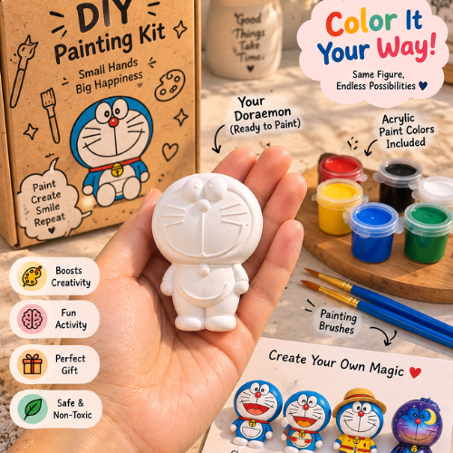 Chat Bleu – DIY Blue Robot Cat Painting Kit