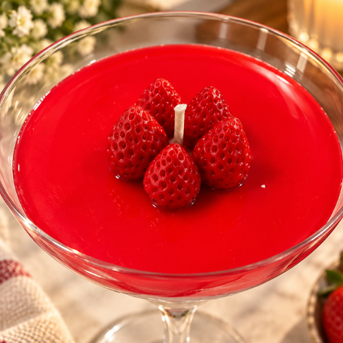 Erdbeer Freude – Strawberry Bowl Candle
