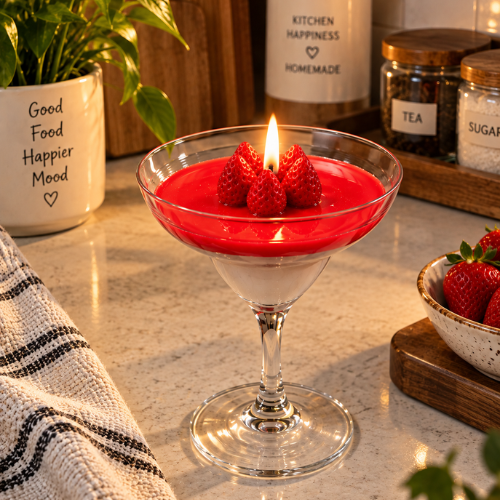 Erdbeer Freude – Strawberry Bowl Candle