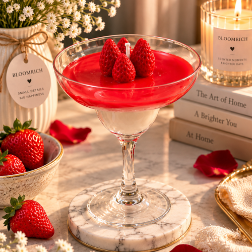 Erdbeer Freude – Strawberry Bowl Candle