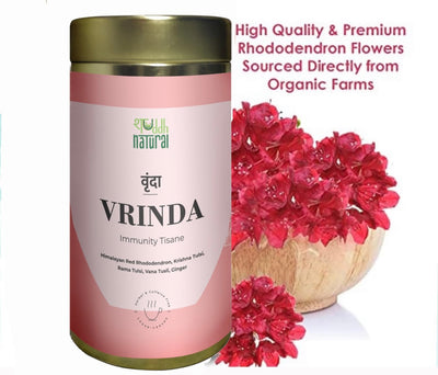 Cough & cold relief I improves digestion I caffeine free floral tea I 40 cups I Vrinda