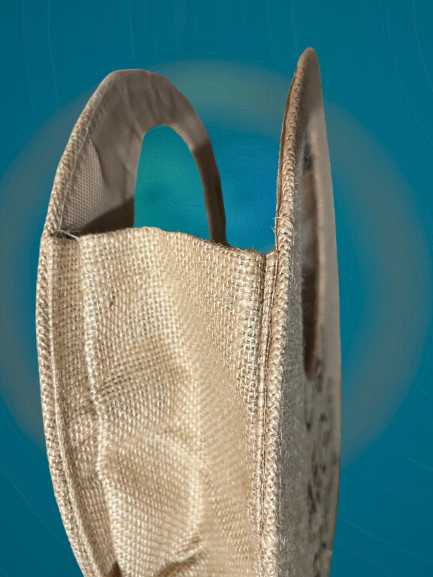 Jute Trendy Circular Gift Bag