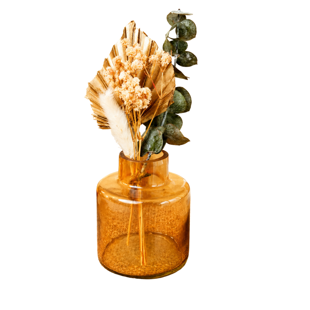 Earth Essence Vase with Dried Flowers | Elegant Home Décor