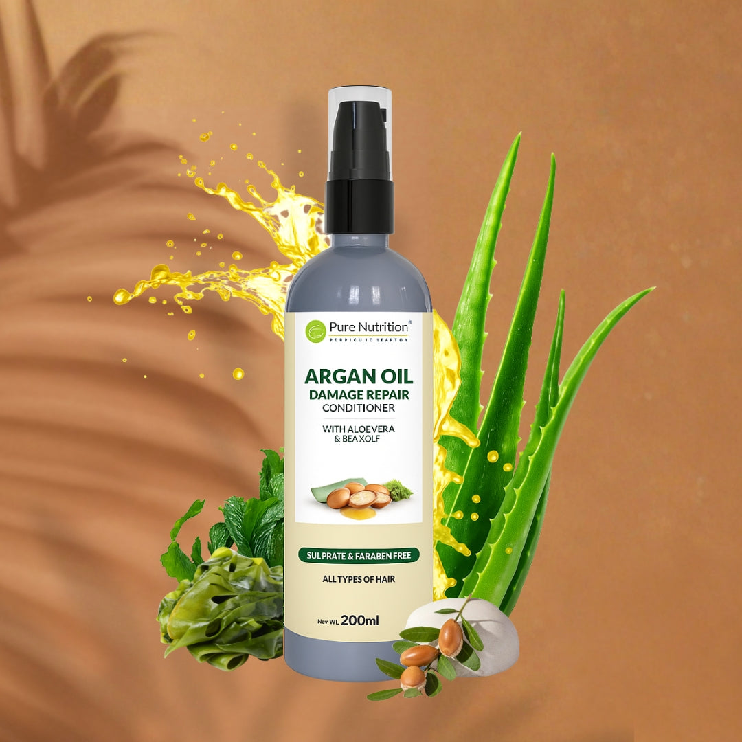 Combo of Argan Oil Damage Repair Shampoo 250ml + Conditioner 200ML