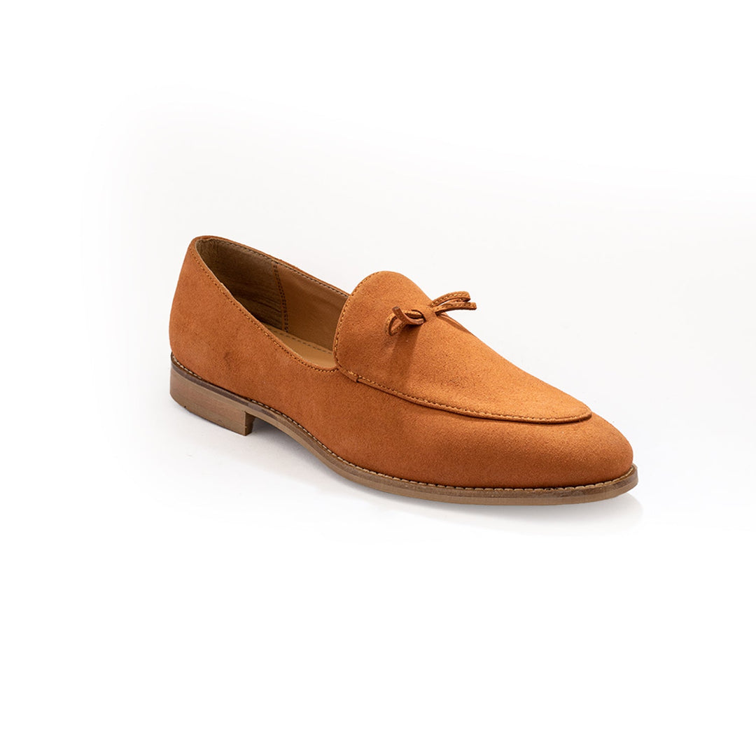 Monkstory Wyld Faux-Suede Slip-Ons – Pastel Peach