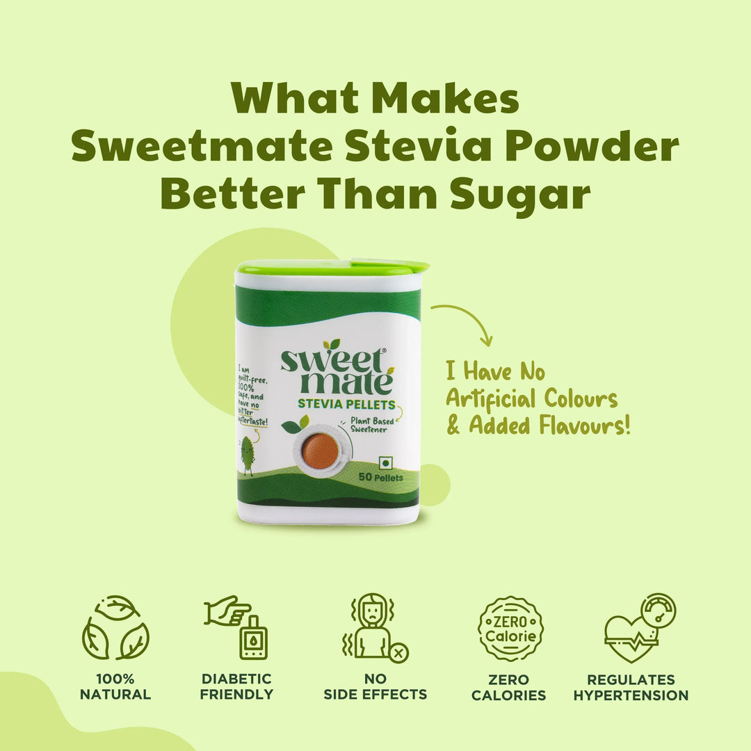 Sweetmate Stevia Sugar Free Natural Tablets (50 tablets)