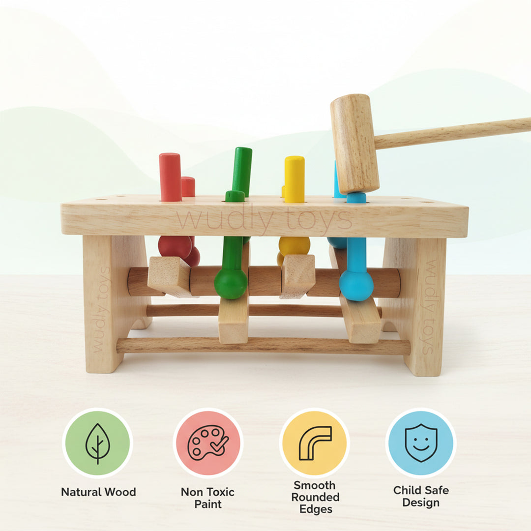 Wudly Wooden Hammer Bench
