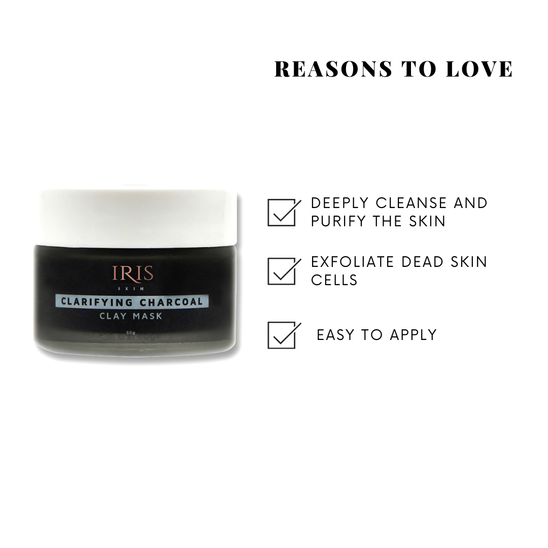 Iris Cosmetics Clarifying Charcoal Clay Mask