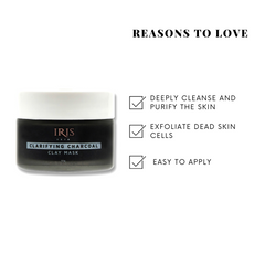 Iris Cosmetics Clarifying Charcoal Clay Mask