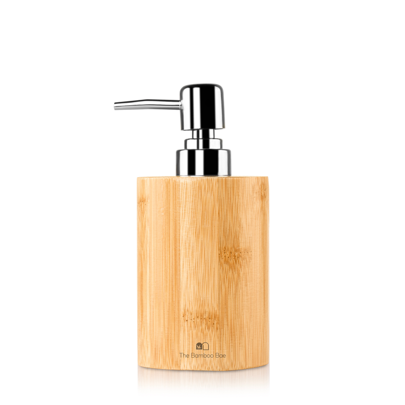 Bamboo Soap Dispenser | Natural Liquid Dispenser for Lotion Sanitizer Shower Gel