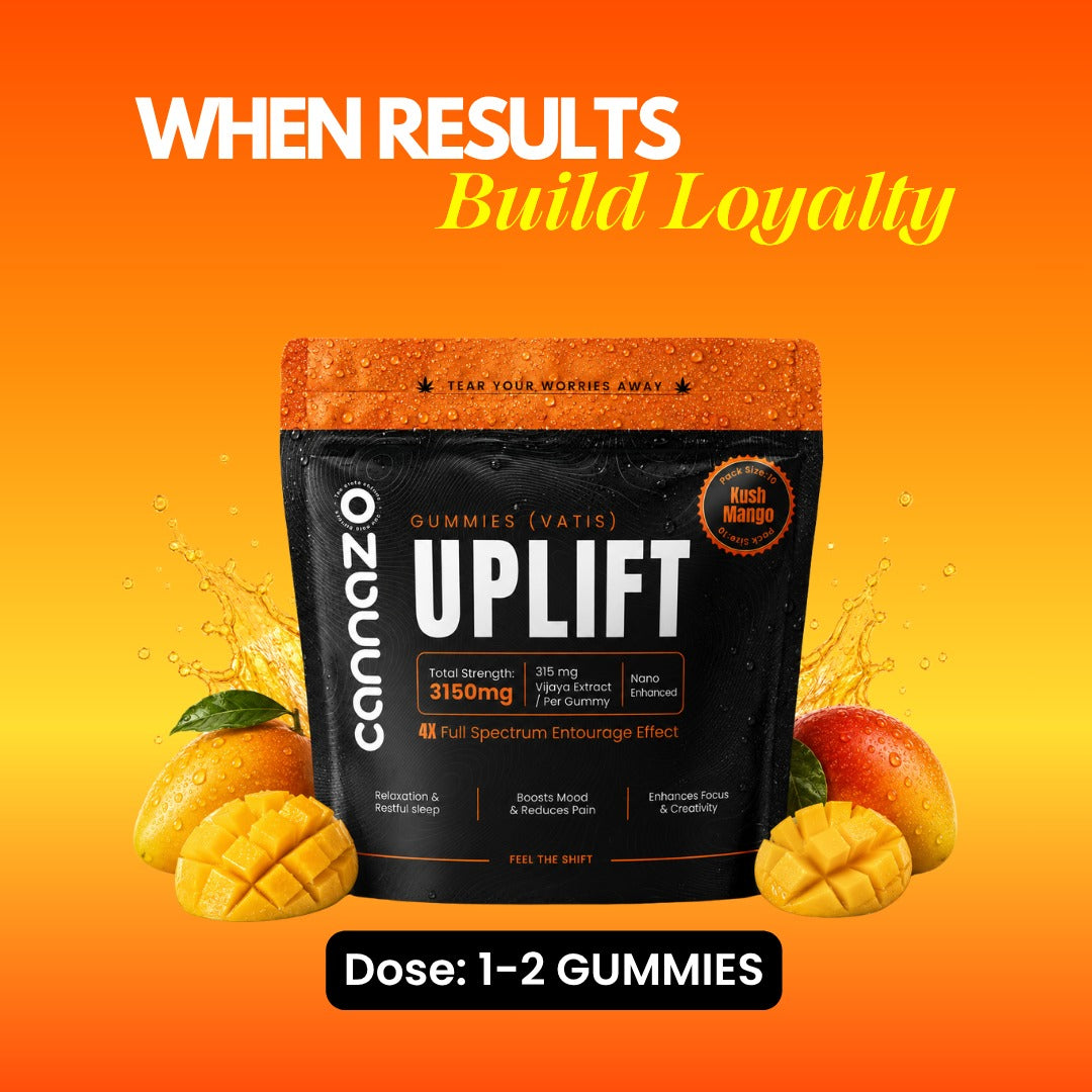 Uplift Gummies (Vatis) – 315mg Mango | Strong Support for Anxiety, Stress & Better Mood