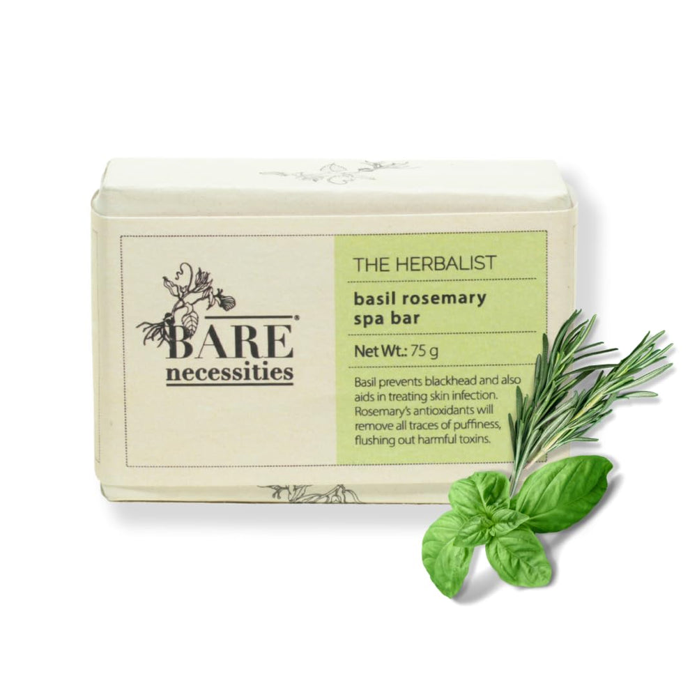 Bare Necessities Basil Rosemary Organic Cold Processed Soap - 75g