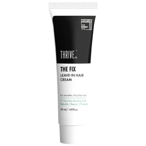 ThriveCo The Fix Leave-in Hair Cream For Smoother, Shiny & Frizz-Free Hair | Rebuilds, Repairs And Protects Heat, Chemical & Color Damaged Hair | For Men & Women | 30ml