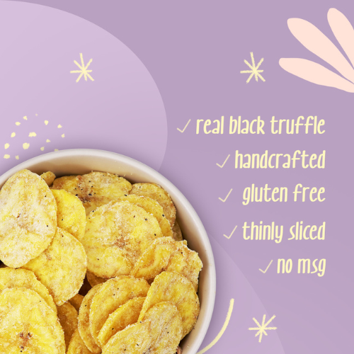 Atom Eats Truffle Banana Chips | (50g X2) Pack by Atom Eats