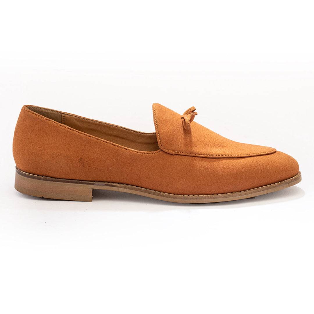 Monkstory Wyld Faux-Suede Slip-Ons – Pastel Peach