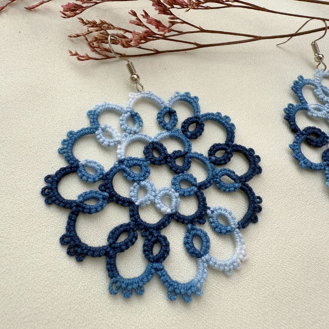 Knots To Nodes Indigo Sky Symphony Earrings