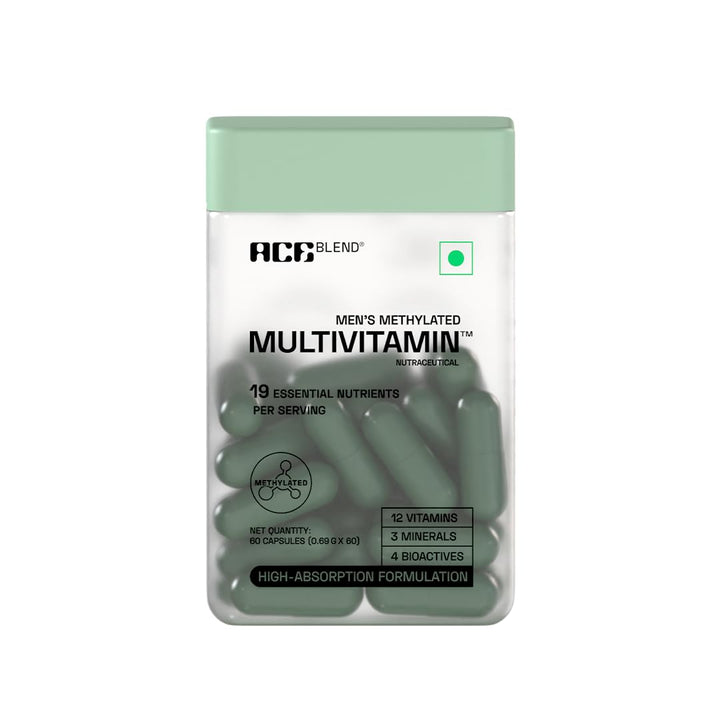 Ace Blend Men's Methylated Multivitamin | Energy, Heart & Brain Support
