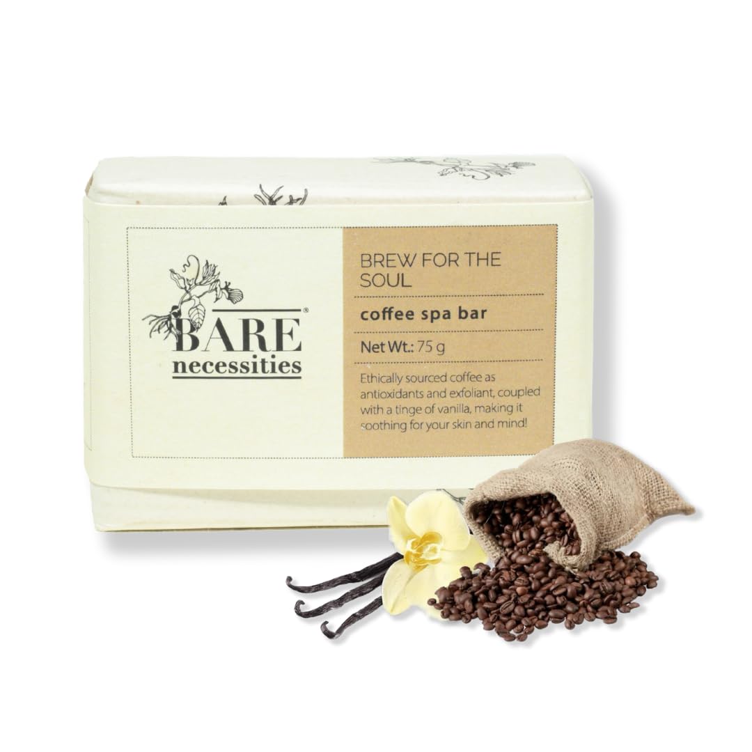Bare Necessities Natural Handmade Coffee Soap Bar for Men  - 75g